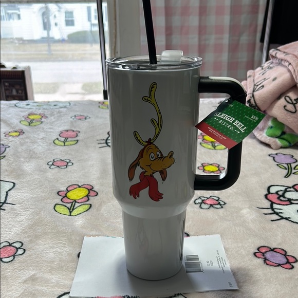 White Whoville 40 oz. Stainless Steel Ultimate Tumbler WithHandle NWT - Picture 1 of 6
